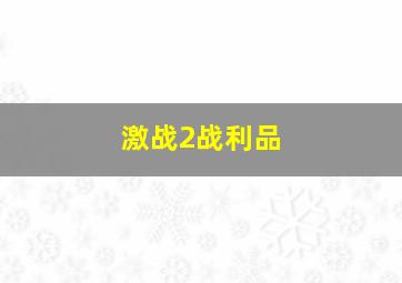 激战2战利品