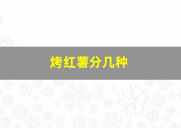 烤红薯分几种