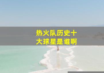 热火队历史十大球星是谁啊