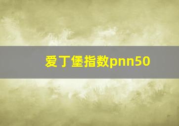 爱丁堡指数pnn50