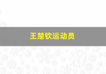 王楚钦运动员