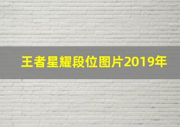 王者星耀段位图片2019年