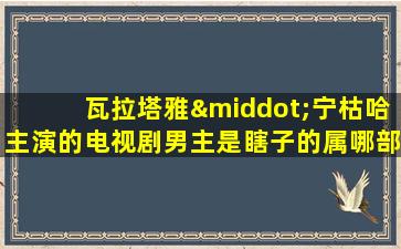 瓦拉塔雅·宁枯哈主演的电视剧男主是瞎子的属哪部剧