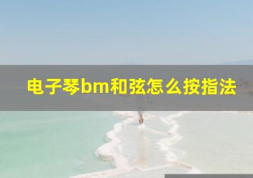 电子琴bm和弦怎么按指法