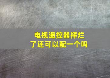 电视遥控器摔烂了还可以配一个吗