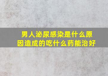 男人泌尿感染是什么原因造成的吃什么药能治好