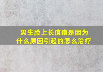 男生脸上长痘痘是因为什么原因引起的怎么治疗