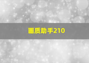 画质助手210