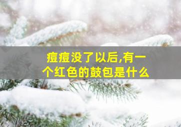 痘痘没了以后,有一个红色的鼓包是什么