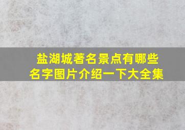 盐湖城著名景点有哪些名字图片介绍一下大全集