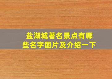 盐湖城著名景点有哪些名字图片及介绍一下