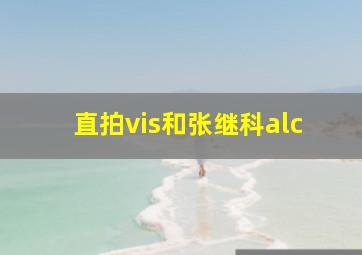 直拍vis和张继科alc