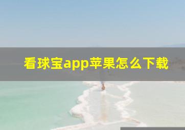 看球宝app苹果怎么下载