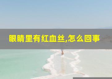 眼睛里有红血丝,怎么回事