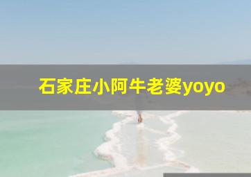 石家庄小阿牛老婆yoyo