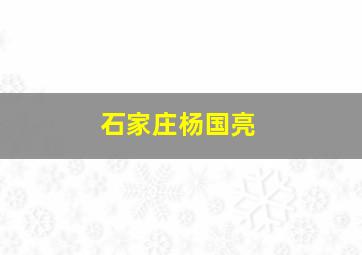 石家庄杨国亮