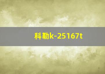 科勒k-25167t