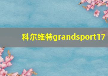 科尔维特grandsport17