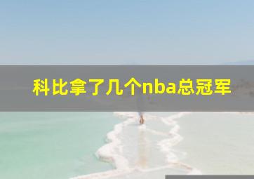 科比拿了几个nba总冠军