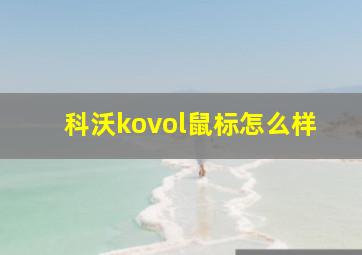 科沃kovol鼠标怎么样