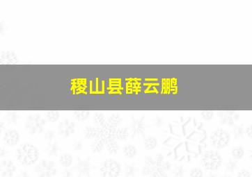 稷山县薛云鹏