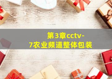 第3章cctv-7农业频道整体包装