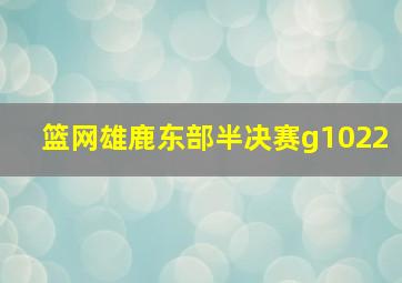 篮网雄鹿东部半决赛g1022