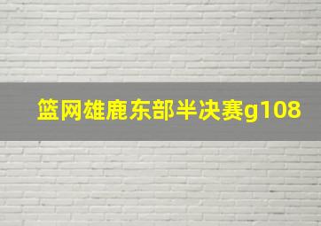 篮网雄鹿东部半决赛g108