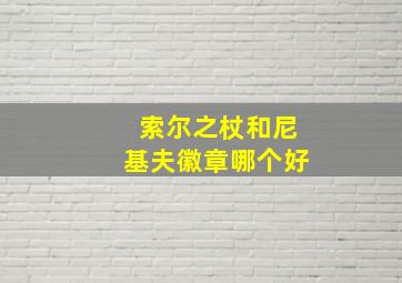 索尔之杖和尼基夫徽章哪个好