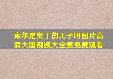 索尔是奥丁的儿子吗图片高清大图视频大全集免费观看