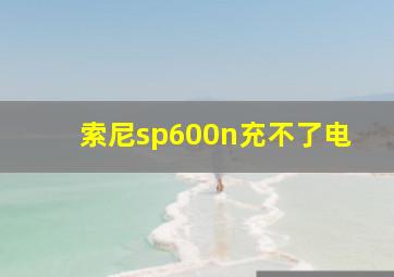 索尼sp600n充不了电