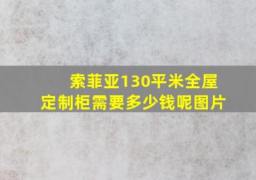 索菲亚130平米全屋定制柜需要多少钱呢图片