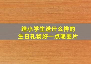 给小学生送什么样的生日礼物好一点呢图片