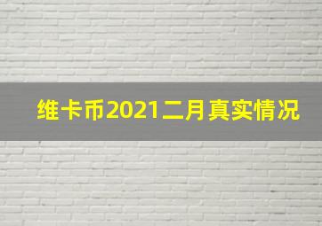 维卡币2021二月真实情况