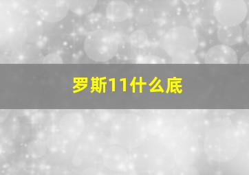 罗斯11什么底