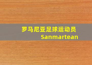 罗马尼亚足球运动员Sanmartean