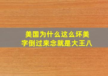 美国为什么这么坏美字倒过来念就是大王八