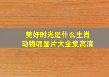 美好时光是什么生肖动物呢图片大全集高清