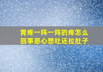 胃疼一阵一阵的疼怎么回事恶心想吐还拉肚子