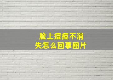 脸上痘痘不消失怎么回事图片