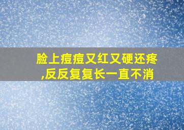 脸上痘痘又红又硬还疼,反反复复长一直不消