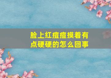 脸上红痘痘摸着有点硬硬的怎么回事