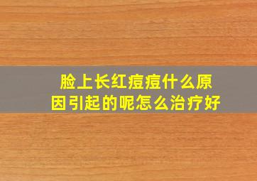 脸上长红痘痘什么原因引起的呢怎么治疗好