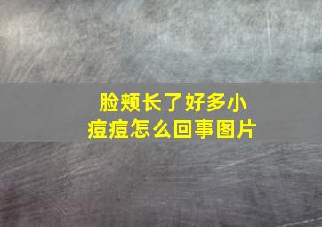 脸颊长了好多小痘痘怎么回事图片