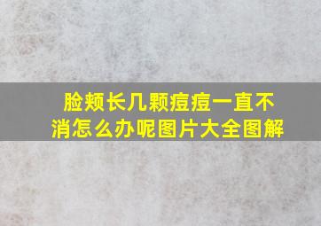 脸颊长几颗痘痘一直不消怎么办呢图片大全图解