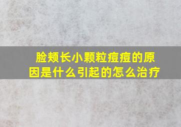 脸颊长小颗粒痘痘的原因是什么引起的怎么治疗