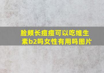 脸颊长痘痘可以吃维生素b2吗女性有用吗图片