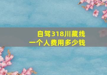 自驾318川藏线一个人费用多少钱