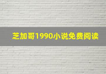 芝加哥1990小说免费阅读