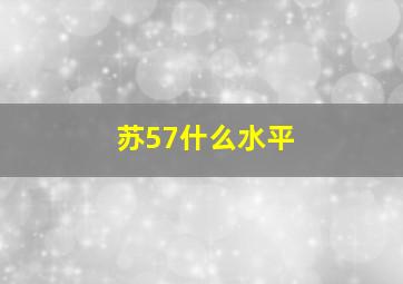 苏57什么水平